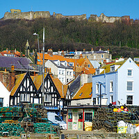 Buy canvas prints of Scarborough Old Town by Alison Chambers