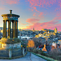 Buy canvas prints of Edinburgh Sunrise by Alison Chambers