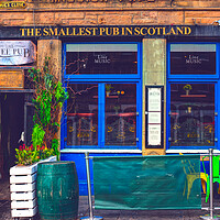 Buy canvas prints of The Wee Pub Edinburgh  by Alison Chambers
