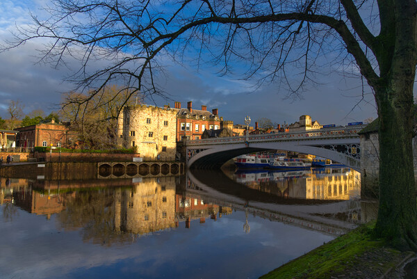 River Ouse York Picture Board by Alison Chambers