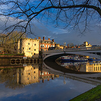 Buy canvas prints of River Ouse York by Alison Chambers