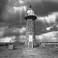 Buy canvas prints of Whitby Lighthouse  by Alison Chambers
