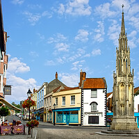Buy canvas prints of Glastonbury Town Centre by Alison Chambers
