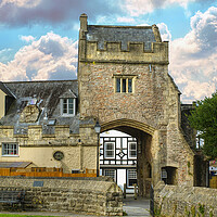 Buy canvas prints of Browns Gatehouse Wells by Alison Chambers