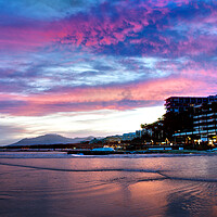 Buy canvas prints of Marbella Sunset by Alison Chambers