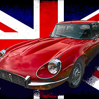 Buy canvas prints of E Type Jaguar by Alison Chambers