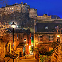 Buy canvas prints of The Vennel Edinburgh  by Alison Chambers