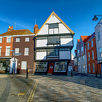 Buy canvas prints of Crooked House Canterbury by Alison Chambers