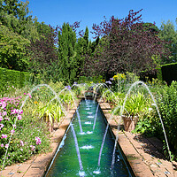 Buy canvas prints of Leeds Alhambra Beautiful Garden by Alison Chambers
