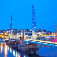 Buy canvas prints of Torquay At Night by Alison Chambers