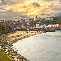 Buy canvas prints of Whitby Beach by Alison Chambers