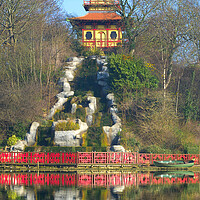 Buy canvas prints of Peasholm Park Scarborough  by Alison Chambers