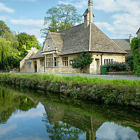 Buy canvas prints of Lower Slaughter Village Hall by Alison Chambers
