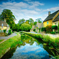 Buy canvas prints of Lower Slaughter Cotswolds  by Alison Chambers