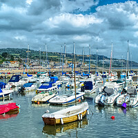 Buy canvas prints of Lyme Regis Harbour by Alison Chambers