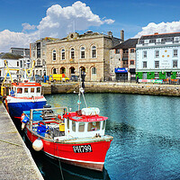 Buy canvas prints of The Barbican and Sutton Harbour Plymouth by Alison Chambers