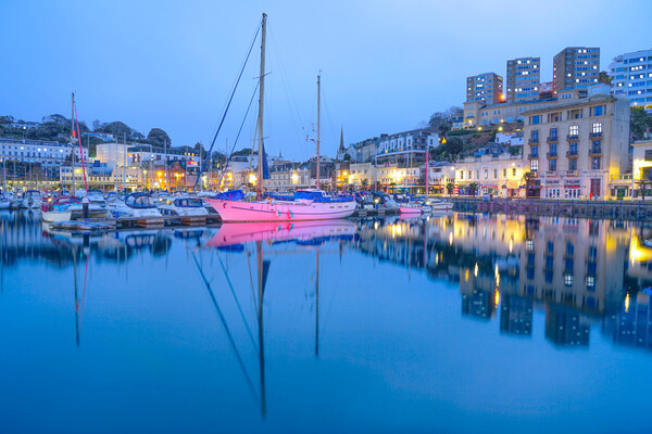 Torquay Harbour Picture Board by Alison Chambers