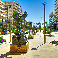 Buy canvas prints of Marbella Dali Sculptures  by Alison Chambers