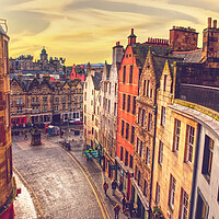 Buy canvas prints of Edinburgh West Bow by Alison Chambers