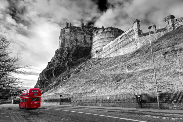 Edinburgh Castle Picture Board by Alison Chambers