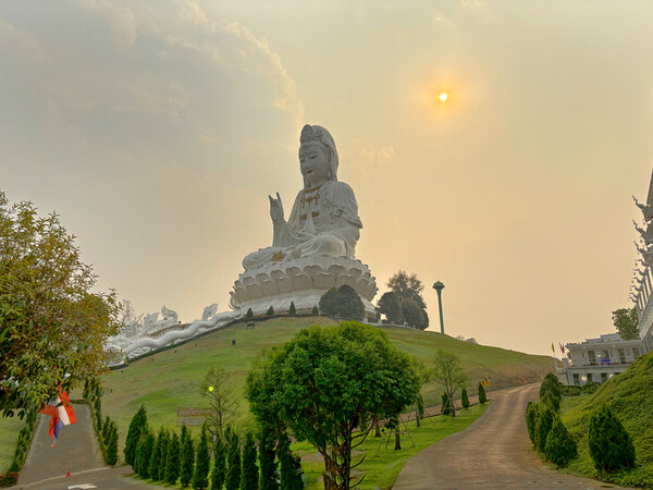 Big Buddha of Chiang Rai Picture Board by Alison Chambers