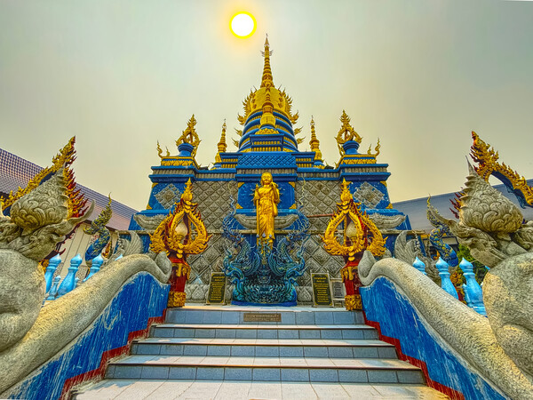 The Blue Temple of Chiang Rai Picture Board by Alison Chambers