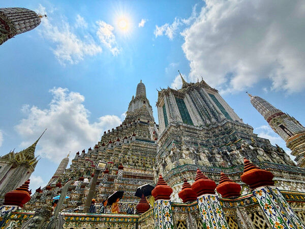 Temple of The Dawn Bangkok (Wat Arun) Picture Board by Alison Chambers