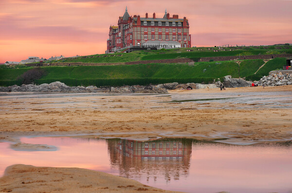 The Headland Hotel Newquay Picture Board by Alison Chambers