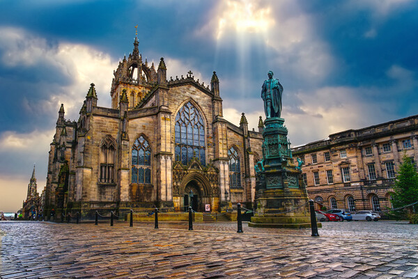 St Giles Cathedral Edinburgh Picture Board by Alison Chambers