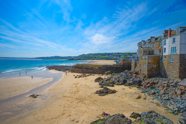 Balamuz Beach St Ives Picture Board by Alison Chambers