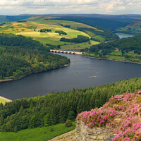 Ladybower Reservoir From Bamford Edge