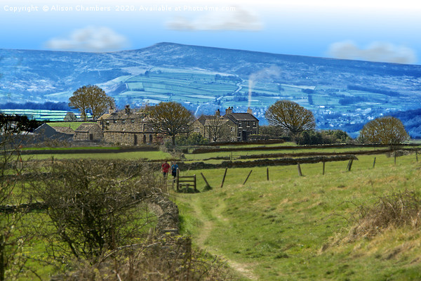 Huddersfield Landscape  Picture Board by Alison Chambers