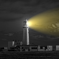 Buy canvas prints of Flamborough Head Lighthouse by Alison Chambers