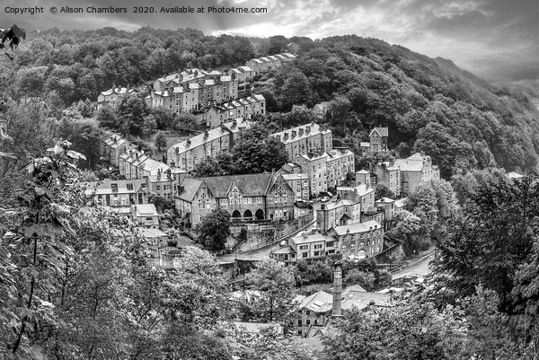 Hebden Bridge From Afar  Picture Board by Alison Chambers