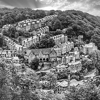 Buy canvas prints of Hebden Bridge From Afar  by Alison Chambers