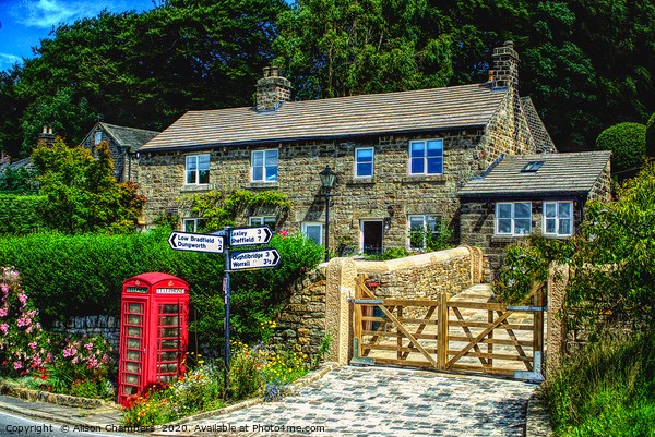 High Bradfield Scene Picture Board by Alison Chambers