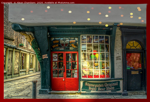 Ye Olde Toy Shoppe York Picture Board by Alison Chambers
