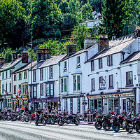 Buy canvas prints of Bikers Mecca at Matlock Bath by Alison Chambers