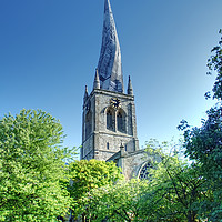 Buy canvas prints of The Crooked Spire Chesterfield  by Alison Chambers