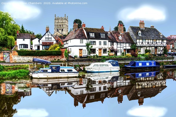 Tewkesbury Picture Board by Alison Chambers