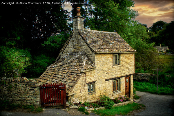 The Dolls House Bibury Picture Board by Alison Chambers