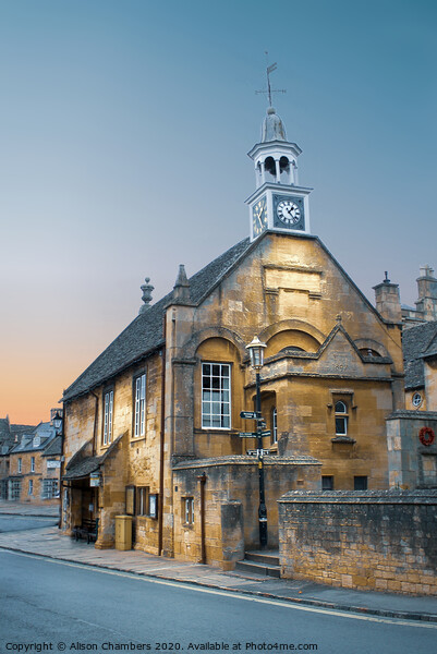 Chipping Campden Town Hall Picture Board by Alison Chambers