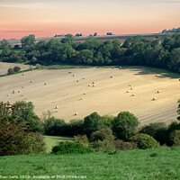 Buy canvas prints of Hay Bales At Condicote by Alison Chambers