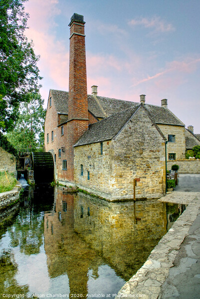 The Old Mill Lower Slaughter Picture Board by Alison Chambers