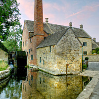 Buy canvas prints of The Old Mill Lower Slaughter by Alison Chambers