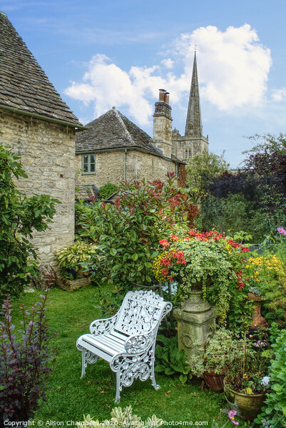 Cotswold Cottage Garden Burford Picture Board by Alison Chambers