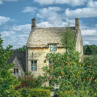 Buy canvas prints of Northleach Cottage by Alison Chambers