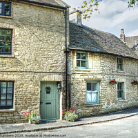 Buy canvas prints of Pretty Cottages of Northleach by Alison Chambers