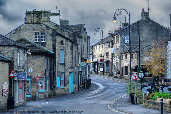 Huddersfield Road Holmfirth  Picture Board by Alison Chambers