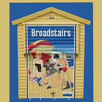 Buy canvas prints of Broadstairs Beach Hut by Alison Chambers